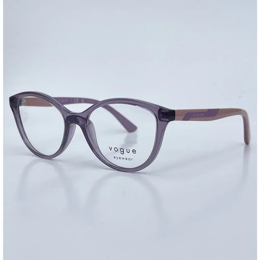 VOGUE Kids VY2019 Sophisticated Transparent Violet Acetate Frame 48 16 125 NEW